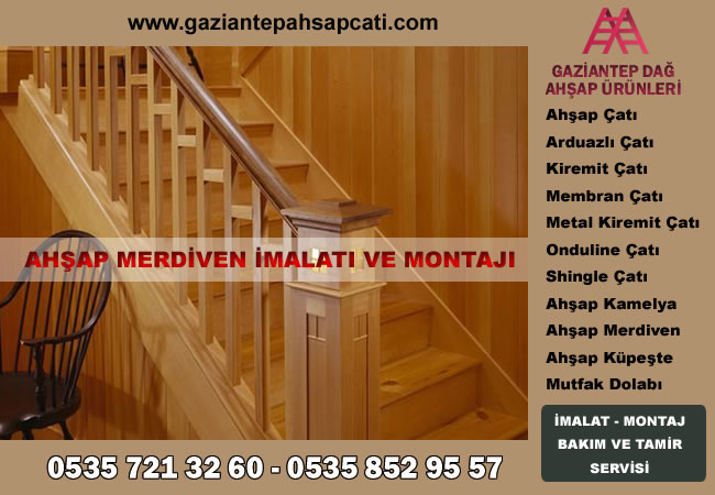 Gaziantep Ahşap Merdiven İmalatı